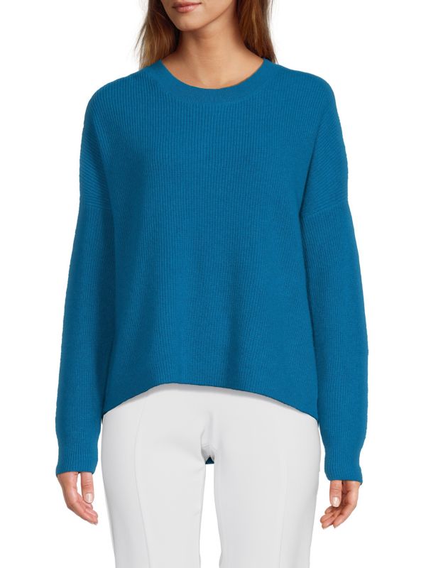 Alice + Olivia Caprice Solid Cashmere Blend High Low Sweater